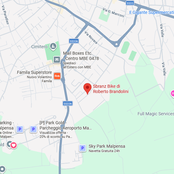 Sbranz Bike di Roberto Brandolini
Via Goito 62,
21019 Somma Lombardo (VA)